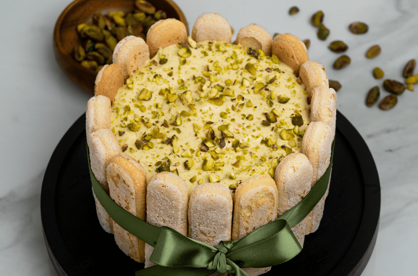 Pistachio Tiramisu Cake